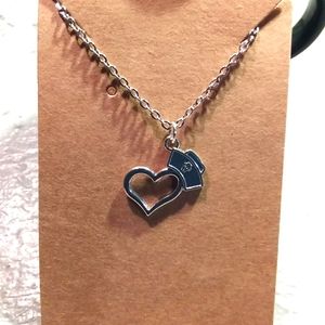 Heart with Nurse Hat Necklace